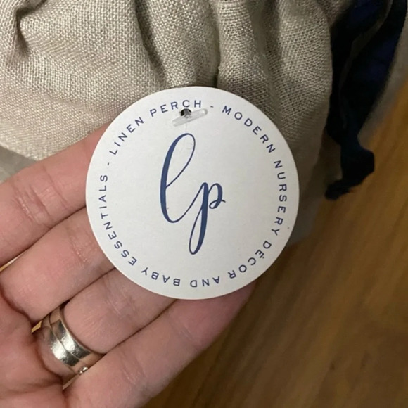 NWT Linen Perch Momma and Baby Enzo Natural Linen Elephant Duo Stuffed Animals - Picture 7 of 13